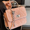 Image of Women's Portable Diamond Chain Messenger Bag Shopping