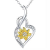 Image of Sunflower Heart-shaped SmalPendant Shopping