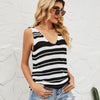 Image of Women's Fashion Striped Sweater Color Matching Shopping