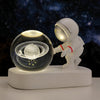 Image of Glowing Planetary Galaxy Astronaut Crystal Ball Night Lights USB Power Warm Bedside Light Brithday Gift Night Lamp Shopping