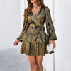 Image of Women's Clothing Temperament Long Sleeve Dress Shopping