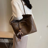 Image of Large Capacity Autumn And Winter Shoulder Bag Casual Retro Class Commuter Tote Shopping