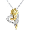 Image of Sunflower Heart-shaped SmalPendant Shopping