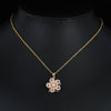 Image of Temperament  Flower-shaped Rotating Necklace Shopping