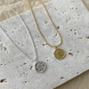 Image of Simple Twin Sweater Chain Portrait Coin Female Shopping