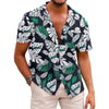 Image of Men's Summer Printed Short-sleeved Shirt Shopping