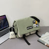 Image of Tooling Korean Style Contrast Color Student Shoulder Bag Japanese-style Retro Color Matching Shopping