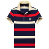 Image of Summer Men's Short-sleeved T-shirt Striped Shopping