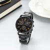 Image of Men's Steel Strap Watch Business Fashion Three-eye Belt Shopping