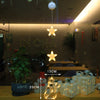 Image of Christmas 3pcs LED Light Star Xmas Tree Hanging Sucker Lamp Window Ornaments Decoration For Home Xmas Navidad New Year Decor Christmas Decorations Shopping