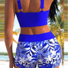 Image of Two-piece Boxer Shorts Strap Hot Spring Swimsuit Shopping