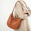 Image of Jane Comfortable Soft Leather Tote Bag Cowhide Shopping