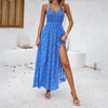 Image of Women's Holiday Printing Slip Dress Shopping