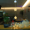 Image of Christmas 3pcs LED Light Star Xmas Tree Hanging Sucker Lamp Window Ornaments Decoration For Home Xmas Navidad New Year Decor Christmas Decorations Shopping