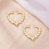 Image of Exaggerated Personalized Love Heart Earrings Women Shopping