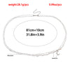 Image of Bohemian White Bead Hand-woven Crescent Moon Waist Chain Shopping