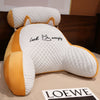 Image of Sofa Fluffy Cushion Luncheon Pillow Triangle Reading Cushion Bedside Soft Large Backrest Lumbar Cushion Office Chair Cushion Shopping