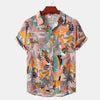 Image of Summer Men's Hawaiian 3D Digital Printing Shirt Short Sleeve Shopping