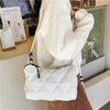 Image of Fashionable Stylish Diamond Embroidery Thread Street Trendy Crossbody Bag Shopping