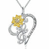 Image of Sunflower Heart-shaped SmalPendant Shopping