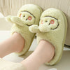 Image of Autumn And Winter High Heel Thick-soled Cotton Slippers Shopping