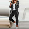 Image of Fashion Printed Long-sleeved Cardigan Casual Small Suit Shopping