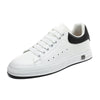 Image of Trendy Men White Leather Soft Bottom Casual Shoes Shopping