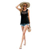 Image of Round Neck Fashion Hollow Handmade Tassel Women's Vest Shopping