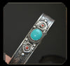 Image of Tibetan Turquoise Nepal Handmade Tibetan Silver White Copper Bracelet Opening Shopping