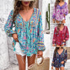 Image of Women's Holiday Floral Print Long Sleeve Shirt Shopping