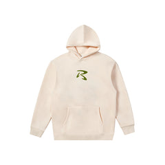 Fleece-lined R Word Towel Embroidery Sweater Hooded