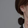 Image of S925 Sterling Silver Ear Clip Wave Pattern Cold Style Shopping