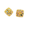 Image of French Fashion Inlaid Color Shell Stud Earrings Shopping