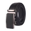 Image of Men's Leather Automatic Buckle Two-layer Cowhide Embossed Belt Shopping