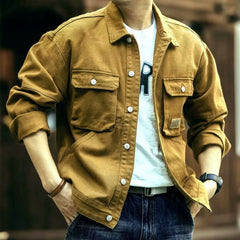 High-grade Overalls Loose American Retro Lapels Jacket Shopping