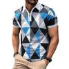 Image of Men's Fashion Plaid Short-sleeved Top Shopping