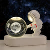 Image of Glowing Planetary Galaxy Astronaut Crystal Ball Night Lights USB Power Warm Bedside Light Brithday Gift Night Lamp Shopping