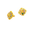 Image of French Fashion Inlaid Color Shell Stud Earrings Shopping