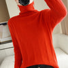 Image of Pure Wool Cascading Collar Pullover Loose Sweater Shopping