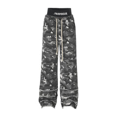 Camouflage Straight-leg Wide-leg Pants Men's Clothing European And American Shopping