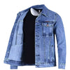 Image of Men's Loose-fitting Workwear Jacket Lapel Denim Jacket Shopping