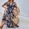 Image of Women's Clothing Holiday Floral Print Dress Shopping