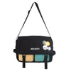 Image of Tooling Korean Style Contrast Color Student Shoulder Bag Japanese-style Retro Color Matching Shopping