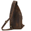 Image of Crossbody Top Layer Cowhide Retro Casual Cowhide Shoulder Bag Shopping