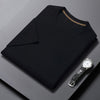 Image of Men's Fashionable All-matching Round Neck Breathable Half Sleeve Top Shopping