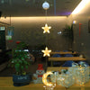 Image of Christmas 3pcs LED Light Star Xmas Tree Hanging Sucker Lamp Window Ornaments Decoration For Home Xmas Navidad New Year Decor Christmas Decorations Shopping