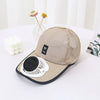 Image of Solar Charging Belt Fan Hat Men And Women Breathable Mesh Sun Protection Shopping