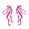 Image of Irregular Large Bow Earrings For Women Tassel Streamer Shopping