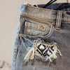 Image of Men's Fashion Casual Ripped Denim Shorts Shopping