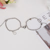 Image of Heart-shape Lock Suction Couple Combination Bracelet Shopping